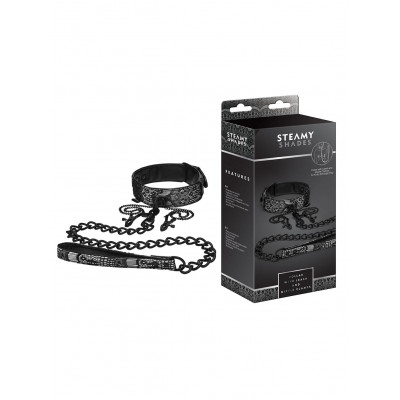 Steamy Shades | Collar & Leash & Nipple Clamps