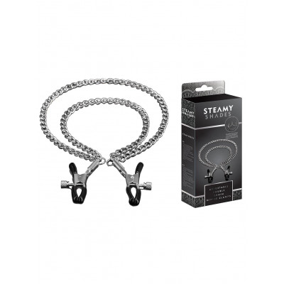 Steamy Shades | Adjustable Nipple Clamps | Double Chain