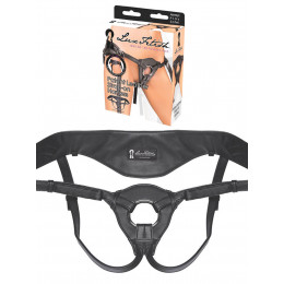 Lux Fetish | Leather Strap-On Harness : Black