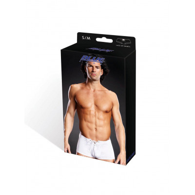 BlueLine | Mens Lace Up Trunk Brief : S/M - White