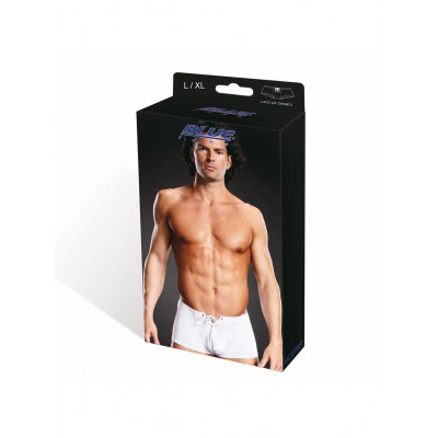 BlueLine | Mens Lace Up Trunk Brief : L/XL - White