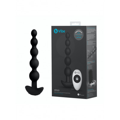 B-Vibe | Cinco Anal Beads : Black