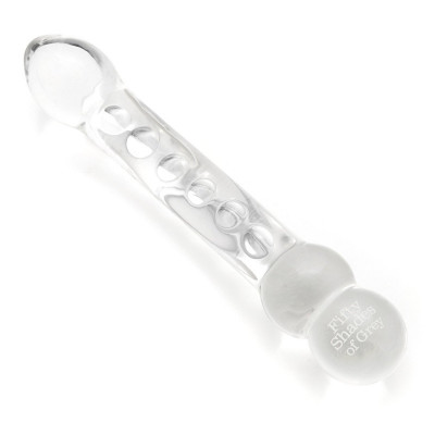 Fifty Shades Glass Massage Wand Drive Me Crazy - Clear