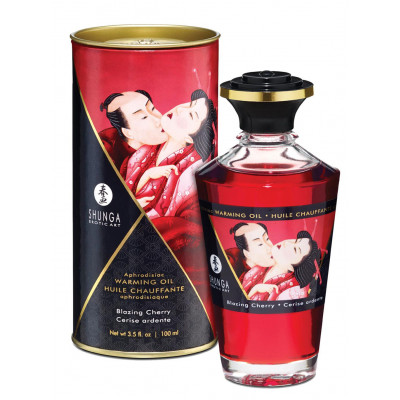 Shunga | Intimate Kisses Oil | 100ml : Cherry