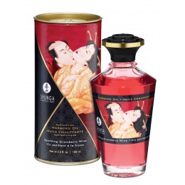 Shunga | Intimate Kisses Oil | 100ml : Strawberry