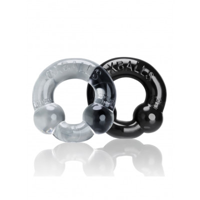 Oxballs | Ultraballs Ring 2 Pack - Black / Clear