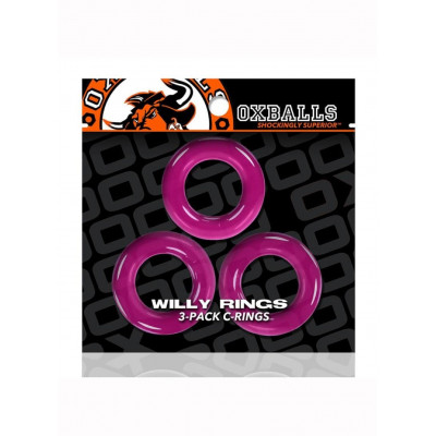 Oxballs | Willy Rings 3 Pack - Hot Pink